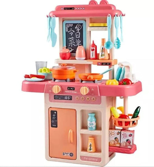 Storite Kitchen 42 PCS, Playset for Kids, Kitchen Set for Toddler with Gas Sound & Light, Cooking Stove with Steam,Toy Kitchen Accessories with Running Water,Kitchen Toys for Kids Girls Boys