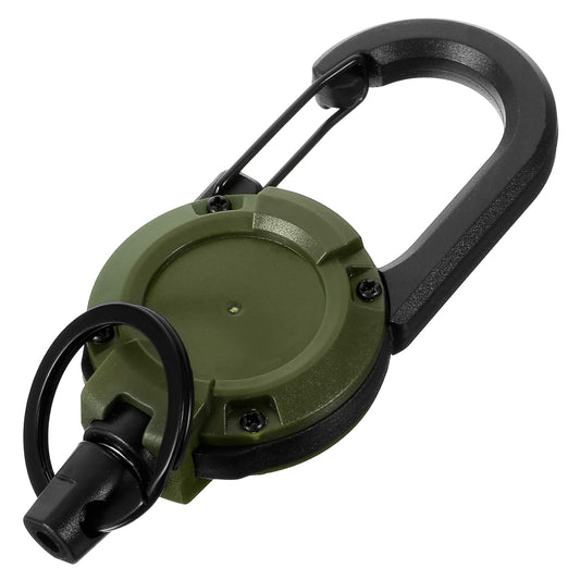 Storite Retractable Keychain ID Badge Holder Keyring | Secure Carabiner Clip for Backpacking, Fishing, Outdoor Use | Durable ABS, Lightweight & Reusable | Ideal for Everyday Travel