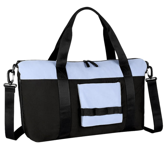 Storite 46 Cm Nylon Luggage Travel Duffle Bag for Women, Sports Shoulder Bag for Women with Wet Pocket Weekender Overnight Luggage Bag,Trendy and Stylish (46x17x29 Cm)