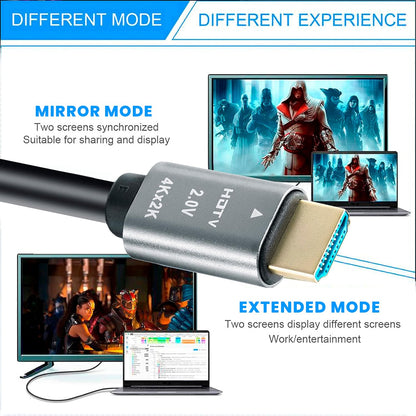 Storite 15 Meter 4K HDMI 2.0V Cable with Ethernet, 4K@60Hz Ultra HD Resolution, 3D Supported, 18Gbps High Speed Transmission, Compatible with Laptop, Desktop, TV, Gaming Console, Projector