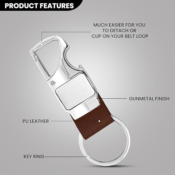 Storite Spring Snap for Keychain | Quick Links Safety Chain | Rigging Accessories Tool | Key Ring Hook | Keychain for Men & Women