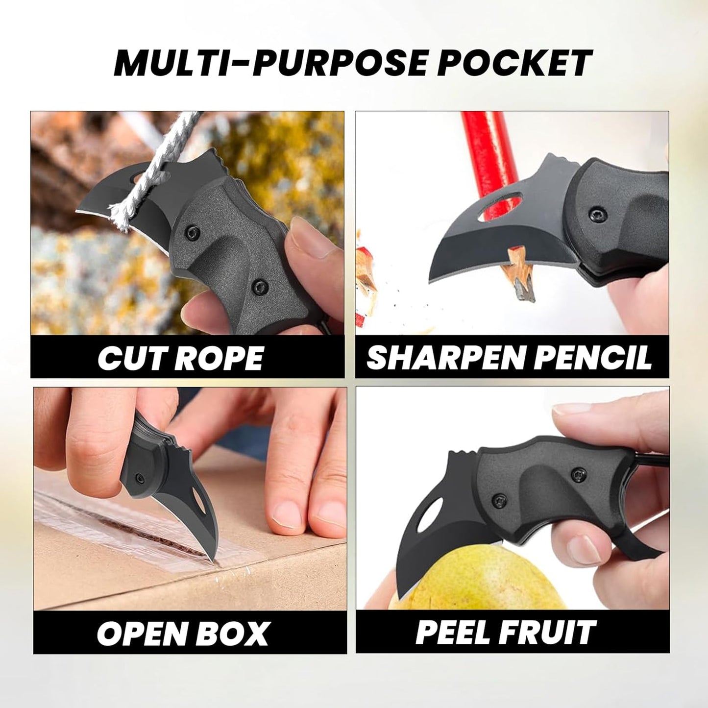 Storite Multipurpose EDC Keychain with Quick-Release Carabiner | Rigging Accessories Tool | Key Ring Hook for Men & Women