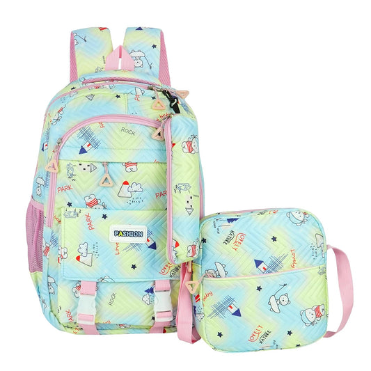 Storite 3 in 1 Combo Backpack for Kids Girls Stylish Durable Water-Resistant Backpack Shoulder School Bags Great for Birthdays Gifts