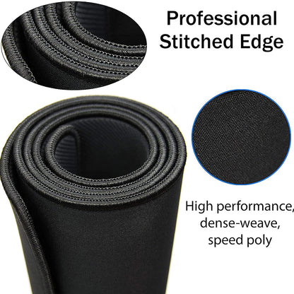 Storite Extra Large 1200x600x5mm Speed Type Extended Gaming Mouse Pad with Stitched Embroidery Edges,Non-Slip Rubber Base Mousepad Desk Mat Keyboard Pad for Laptop/Computer Office PC & Home - Black