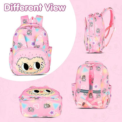 Storite Kids Backpack for Ages 3-8 – Lightweight & Spacious School Bag with Cartoon Print, Water-Resistant, Ideal for Preschool, Nursery, Playschool & Travel