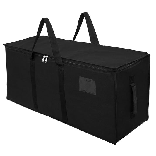 Storite Jumbo Super-Size 90 L Canvas Moisture Proof MultiPurpose Heavy Duty Storage Bag for Toys/Stationery/Blankets/Clothes/Moving Bags With Strong Reinforced Handles Rectangular (88x38x27 cm), Black