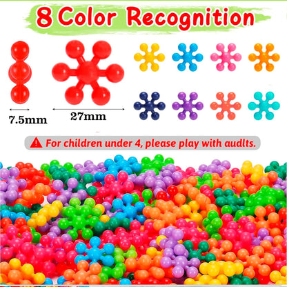 Storite Building Blocks Kids Educational Building Toys Discs Sets, Interlocking Solid Plastic for Preschool Kids Boy Girl Aged 3 Year, Safe Material Creativity Kids Toys - Multicolour (100 pc)