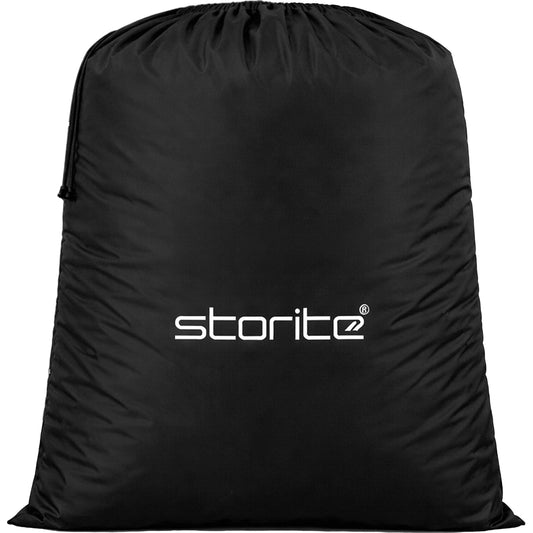 Storite Extra Large Storage Shifting Bags | Giant Reusable Multipurpose Storage Bag with cord Lock for Clothes and Blankets | suitable for Shifting and Moving stuff For Home - (Black - 142 x 108 CM)