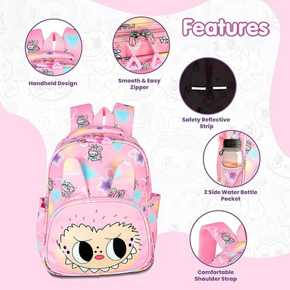 Storite Kids Backpack for Ages 3-8 – Lightweight & Spacious School Bag with Cartoon Print, Water-Resistant, Ideal for Preschool, Nursery, Playschool & Travel