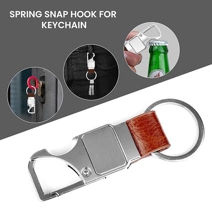 Storite Spring Snap for Keychain | Quick Links Safety Chain | Rigging Accessories Tool | Key Ring Hook | Keychain for Men & Women