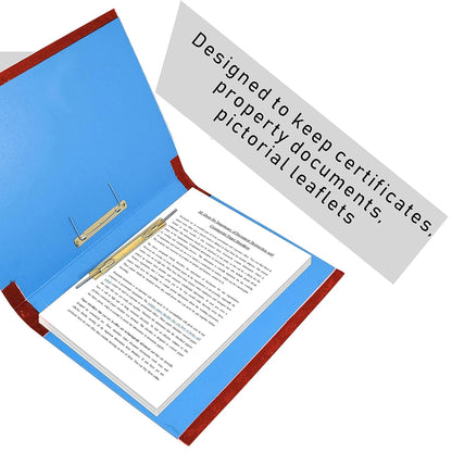 Storite 4 Pack Spring Files A4 Size Paper Folder Cobra File Document Organizer Certificates Holder- Color May Vary (35 x 26 x 3.5 cm)