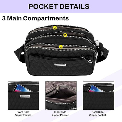 Storite Women's Lightweight Crossbody Small Shoulder Bag Cell Phone Purses, Faux Leather Sling Type Bag With Adjustable Strap - (Pink,22x11x15 Cm)