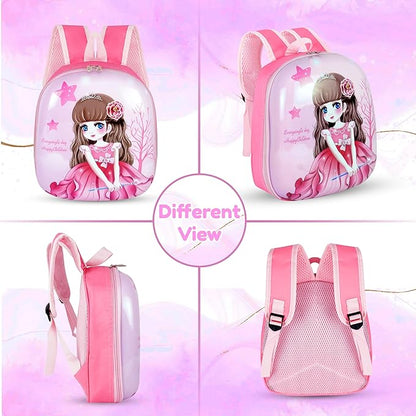 Storite Cute Cartoon Hard Shell School Bag, Sturdy and Water-Resistant, Ideal Backpack for Kids 2-4 year old, Great for Birthdays Gifts