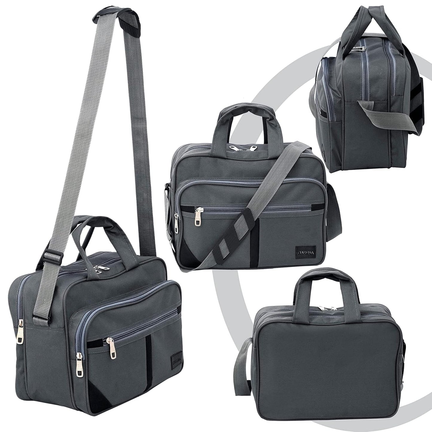 Storite Cross Body Travel Bag Handbag For Men & Women Grey