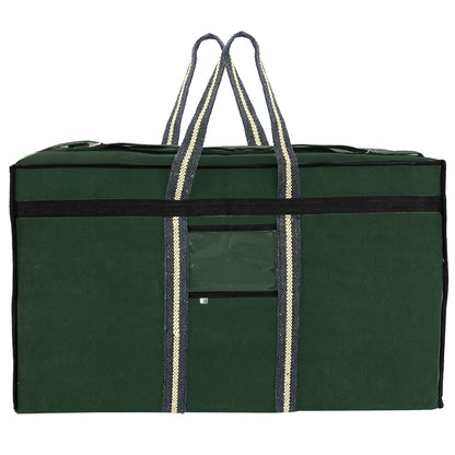 Storite Canvas 73 Cm Large Strong Travel Carry_On_Luggage With Six Wheels & Front Transparent Pocket (73 X 27.5 X 45 Cm, Green)