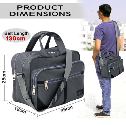 Storite Cross Body Travel Bag Handbag For Men & Women Grey