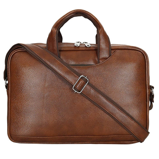 Storite Laptop Bag for Men & Women Light Brown