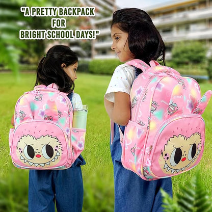 Storite Kids Backpack for Ages 3-8 – Lightweight & Spacious School Bag with Cartoon Print, Water-Resistant, Ideal for Preschool, Nursery, Playschool & Travel