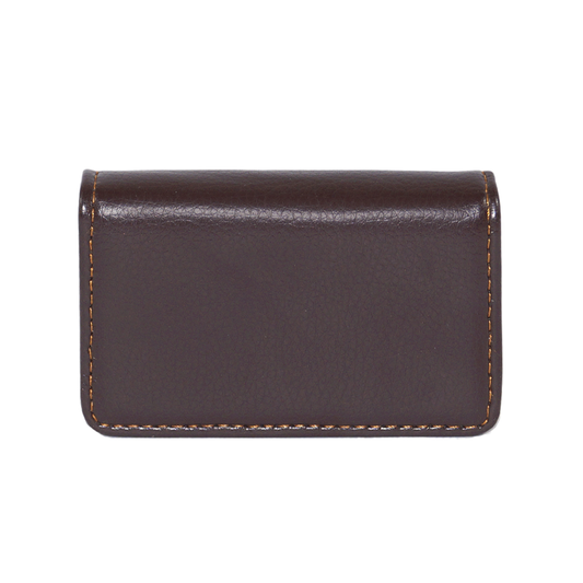 Storite Compact Stitched PU Leather Card Holder Wallet