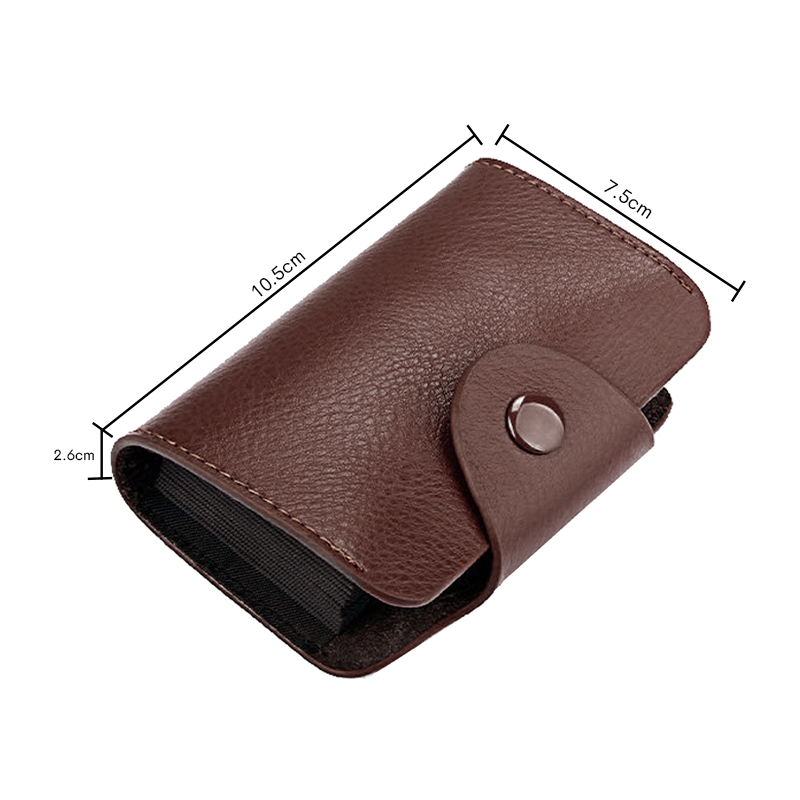 Storite - 13 Slots Leather Card Holder