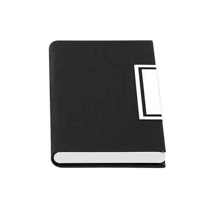 Storite PU Leather Business Card Holder Wallet for Men & Women - Black, 6.5 x 1.25 x 9.5 cm