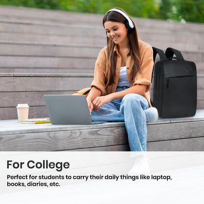 Storite  11.31 L Laptop Backpack Smart Laptop Backpack with USB Charging Port – Stylish & Functional Travel Bag  (Black)