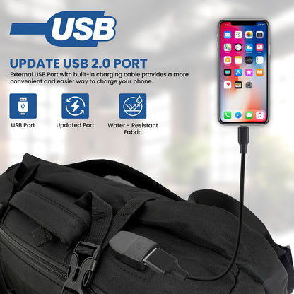 Storite 14.21 L Laptop Backpack Weekender Travel Laptop Backpack. Anti Theft Pocket, with USB Charging Port  (Black)
