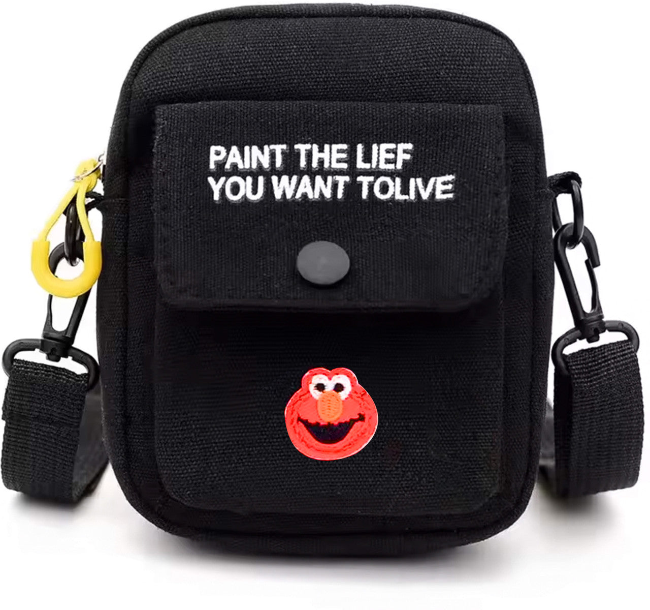 Storite  Black Women Sling Bag Nylon Mini Mobile Sling Bag, Cross Body Bag For Women