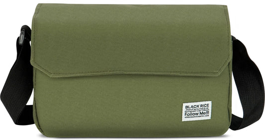 Storite Green Men & Women Sling Bag One Side Shoulder Bag Office Messenger Bag, Sling Cross Body Bag for Men & Women