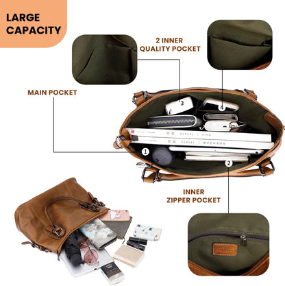 Storite Women Brown Handbag