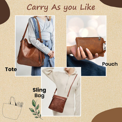 Storite Women Brown Handbag