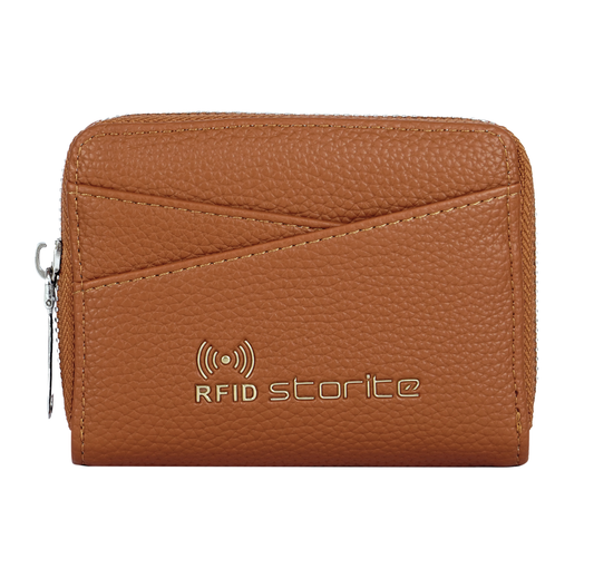 STORITE  Men & Women Casual, Formal, Travel, Trendy Brown Artificial Leather RFID Card Holder  (9 Card Slots)