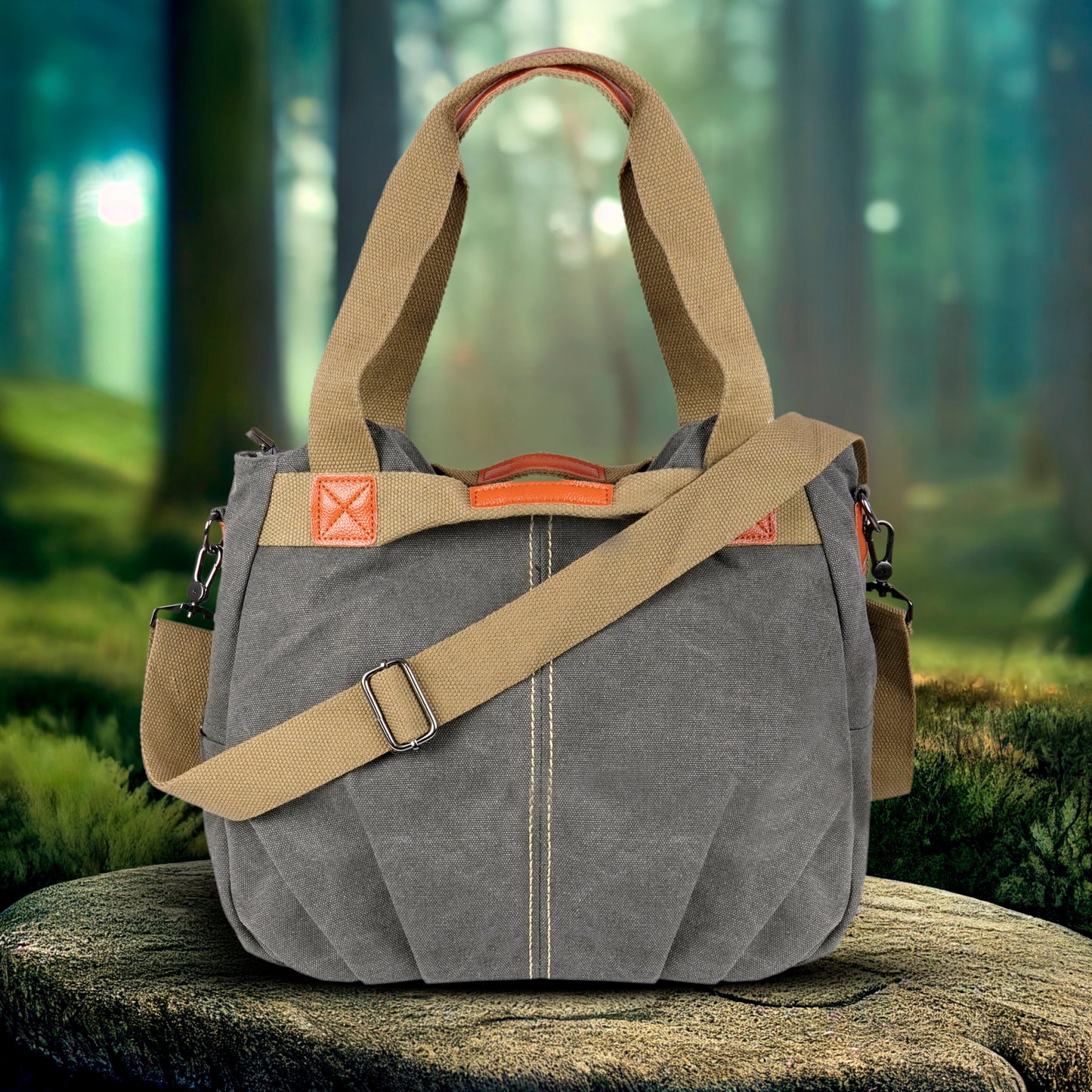 Storite Stylish Grey Messenger Bag for Women